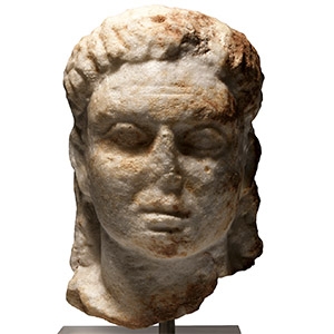 Roman Marble Head of a Youth