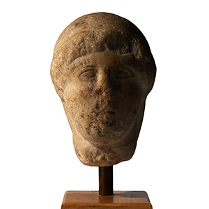 Greek Marble Head of a Youth