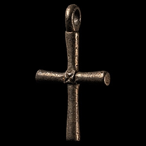 Byzantine Silver Cross Pendant