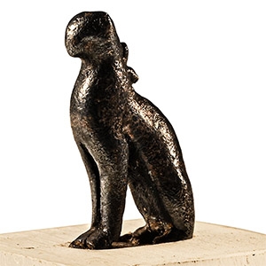 Egyptian Silver Bastet Cat Goddess