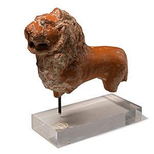 Roman Terracotta Lion Rhyton