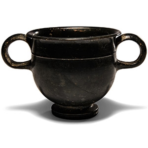 Greek High-Glazed Cup with Handles