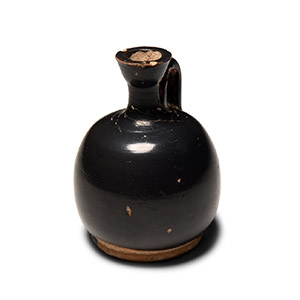 Greek Black-Glazed Lekythos