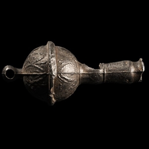 Stuart Period Thames Pewter Decorated Whistle