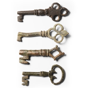 Medieval and Later Essex Bronze Casket Key Collection