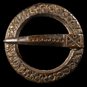 Medieval Thames Bronze Ring Brooch