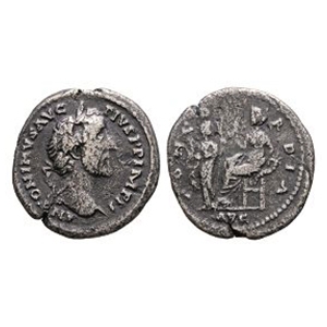 Ancient Roman Imperial Coins - Antoninus Pius - Contemporary Counterfeit Concordia AR Denarius