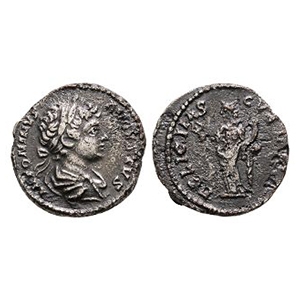 Ancient Roman Imperial Coins - Caracalla - Contemporary Counterfeit - Felicitas AR Denarius