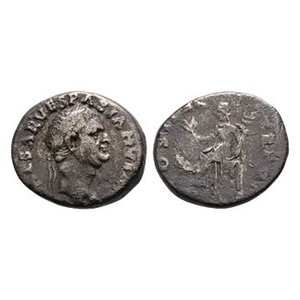 Ancient Roman Imperial Coins - Vespasian - Pax AR Denarius