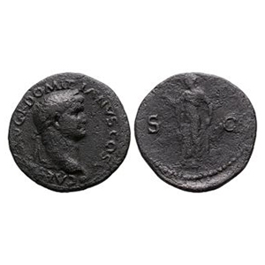 Ancient Roman Imperial Coins - Domitian - Spes AE As