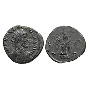 Ancient Roman Imperial Coins - Allectus - London - Pax AE Antoninianus