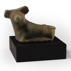 Celtic Bronze Recumbent Bull