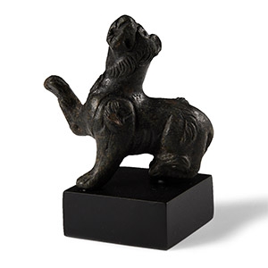 Roman Bronze Lioness Figure