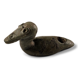 Celtic Bronze Stork Bowl Mount