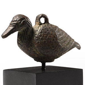 Roman Bronze Tintinnabulum Duck Pendant