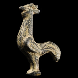 Roman Bronze Cockerel Statuette
