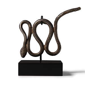 Egyptian Silver Snake Appliqué