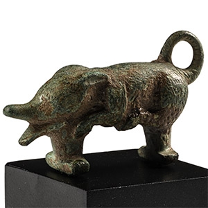 Celtic Bronze Wild Boar Double Clothing Toggle