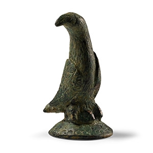 Roman Bronze Eagle on Decorated Base