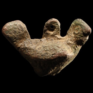 Roman Bronze Cockerel Tintinnabulum Pendant