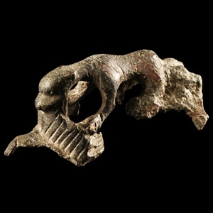 Roman Bronze Attacking Panther Attachment