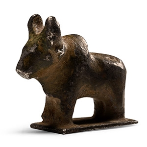 Roman Silver Standing Bull Statuette