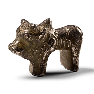 Roman Silver Standing Bull Statuette