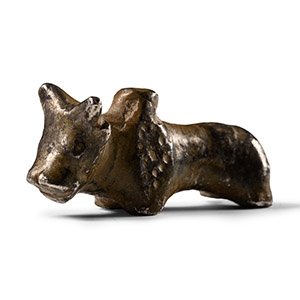 Roman Silver Standing Bull Statuette