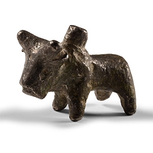 Roman Silver Standing Bull Statuette