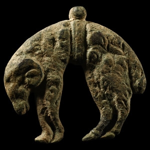 Byzantine Bronze Ram Statuette