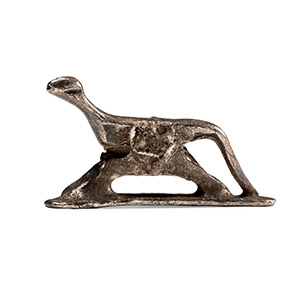 Roman Silver Sinuous Feline Statuette
