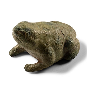 Egyptian Bronze Heket as Frog Statuette