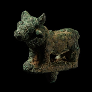 Anatolian Bronze Bull Statue