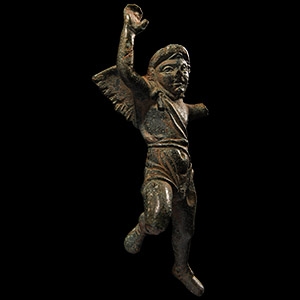 Large Gallo-Roman Bronze Statuette of Cupid