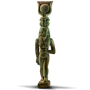 Egyptian Faience Isis Amulet