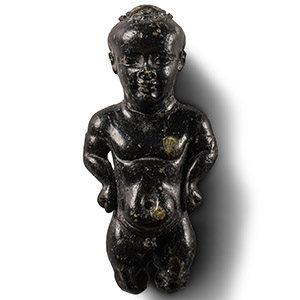 Egyptian Steatite Apotropaic Pataikos Dwarf Amulet Figure