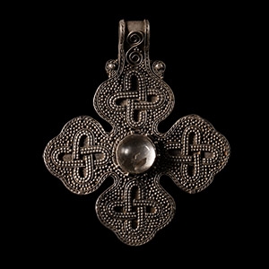 Viking Age Silver Cross Pendant