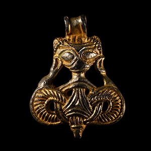 Viking Age Silver-Gilt Beast Pendant