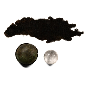 Pre-Viking Large Crystal Lens Magnifier with Bronze Case and Wrapping