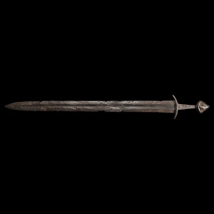 Viking Age Iron Sword with Cocked Hat Type Pommel