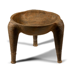 Western Asiatic Terracotta Tripod Vessel