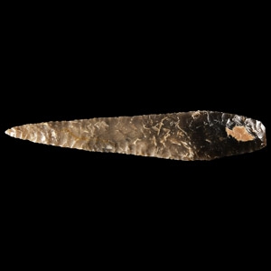 Stone Age Danish Type 1b Brown Flint Stiletto Dagger