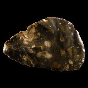 Stone Age French Grey Flint Uniface Handaxe