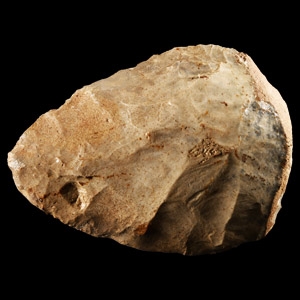 Superb Stone Age French Cream Flint Amygdaloid Handaxe