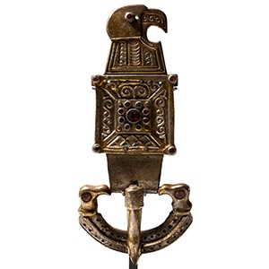 Ostrogothic Silver-Gilt Buckle with Eagle-Headed Plate