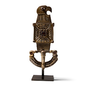 Ostrogothic Silver-Gilt Buckle with Eagle-Headed Plate