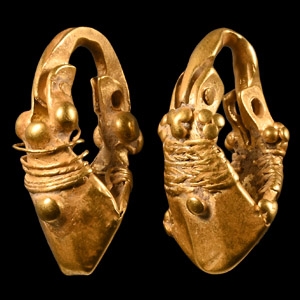 Parthian Gold Earring Pair