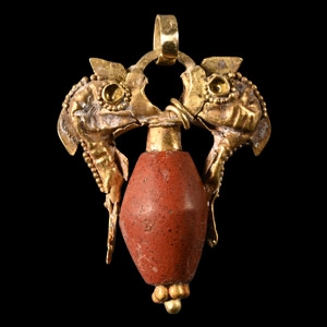 Greek Large Gold Dolphin Pendant