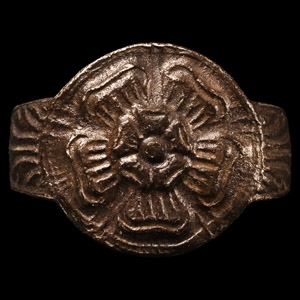 Silver Tudor Rose Ring