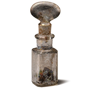 Post Medieval Glass Perfume Bottle
